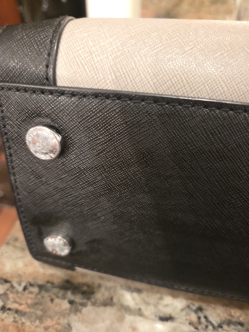 MICHAEL KORS Gray and Black Saffiano Satchel Set - Picture 9 of 13